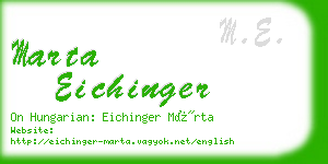 marta eichinger business card